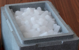 Dry ice for medical use
